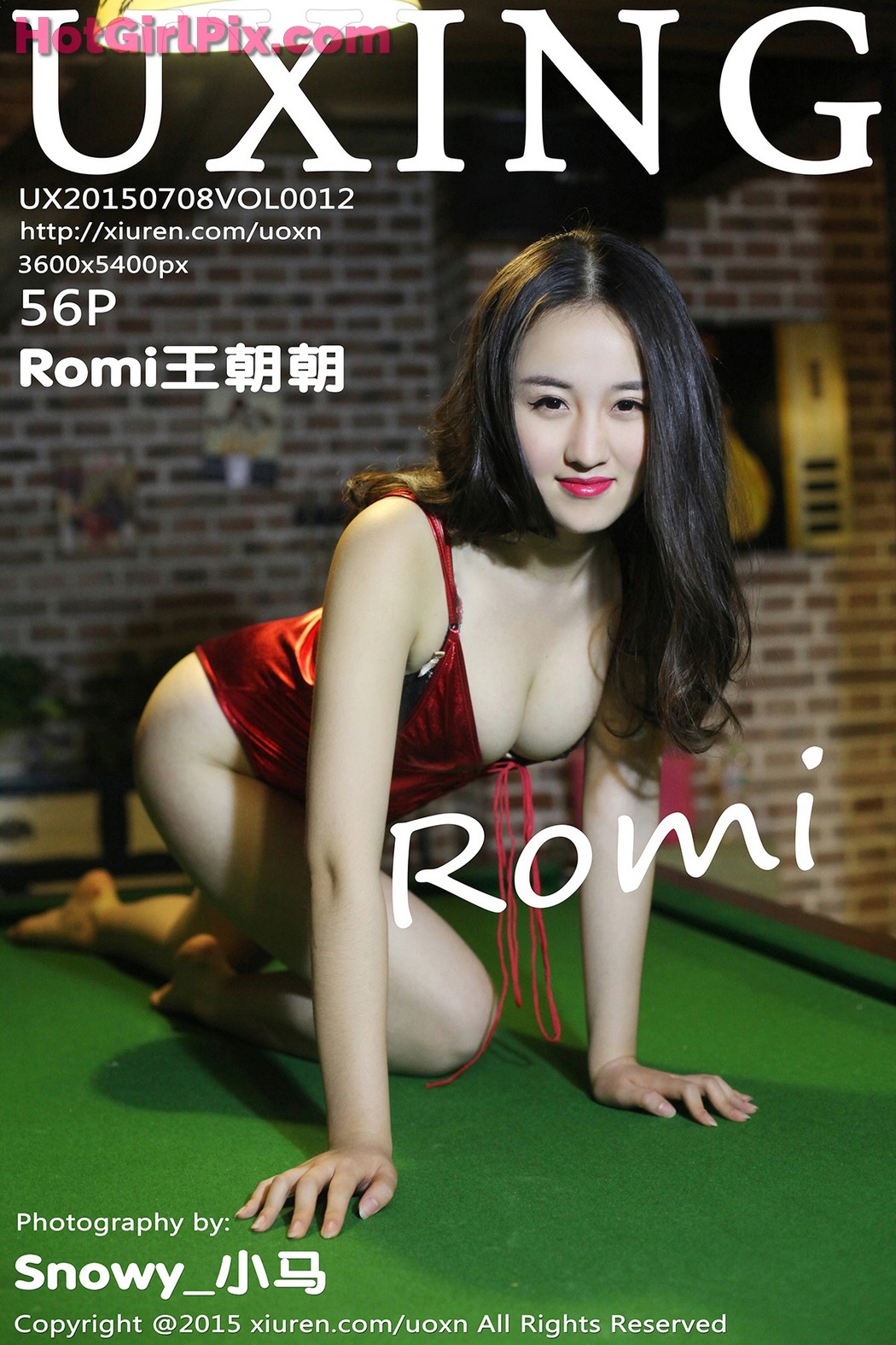 [UXING] VOL.012 Romi王朝朝 Wang Zhao Zhao Cover Photo