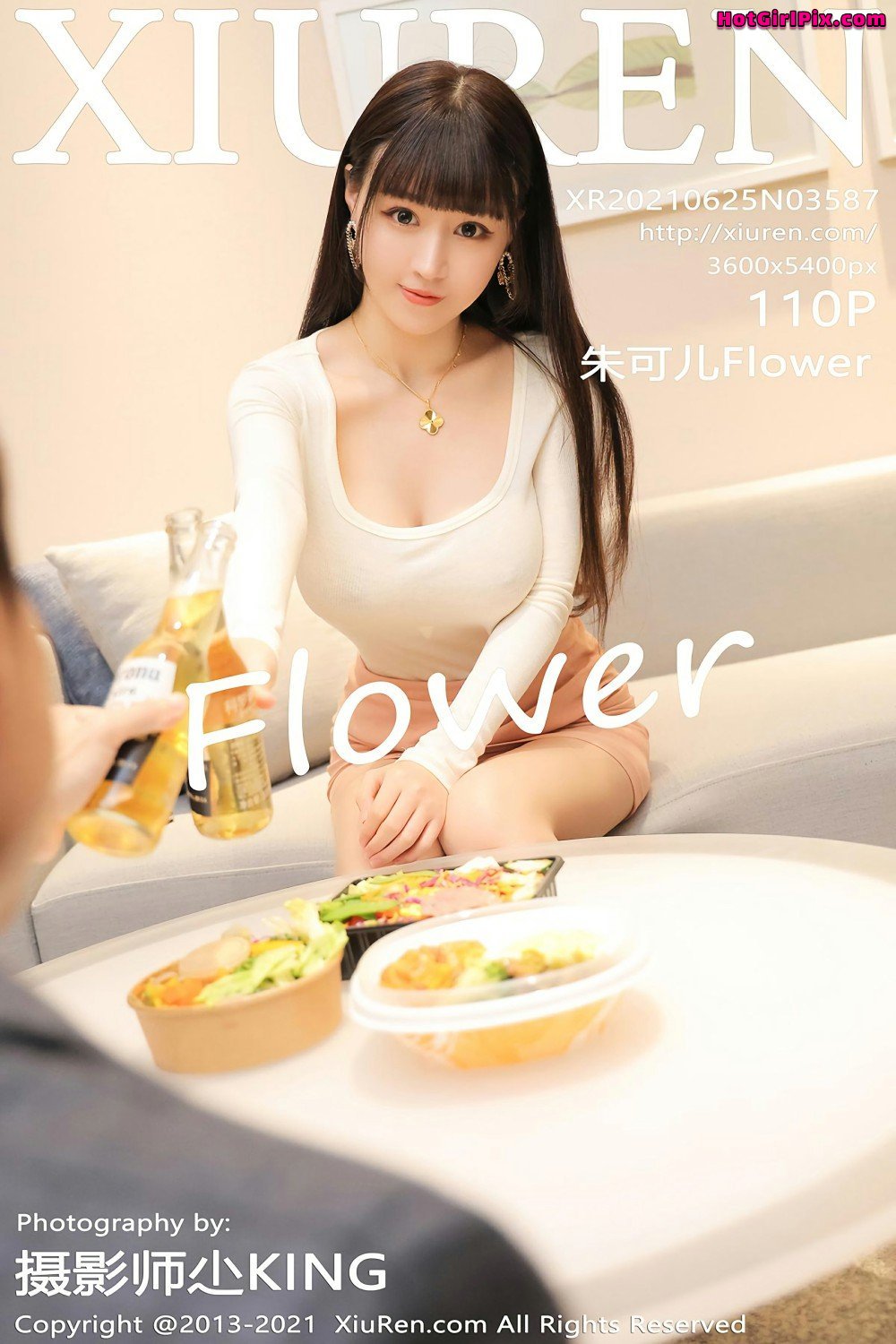 [XIUREN] No.3587 Zhu Ke Er 朱可儿Flower Cover Photo
