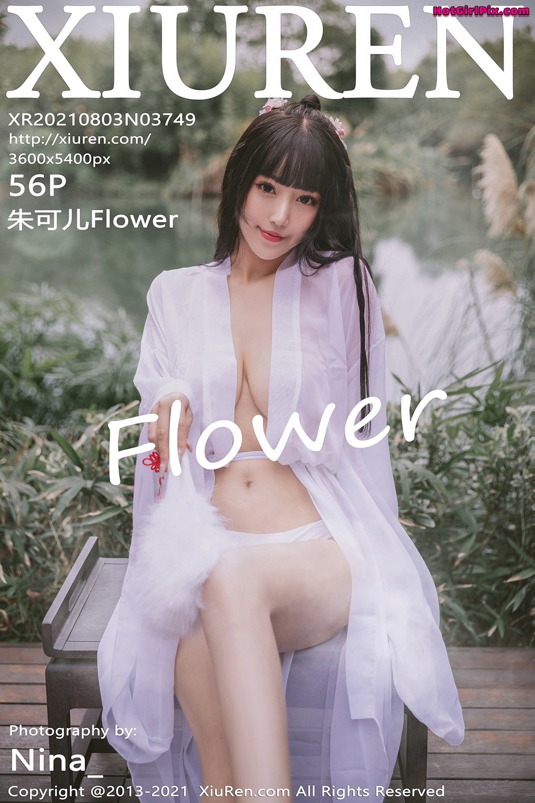 [XIUREN] No.3749 Zhu Ke Er 朱可儿Flower Cover Photo