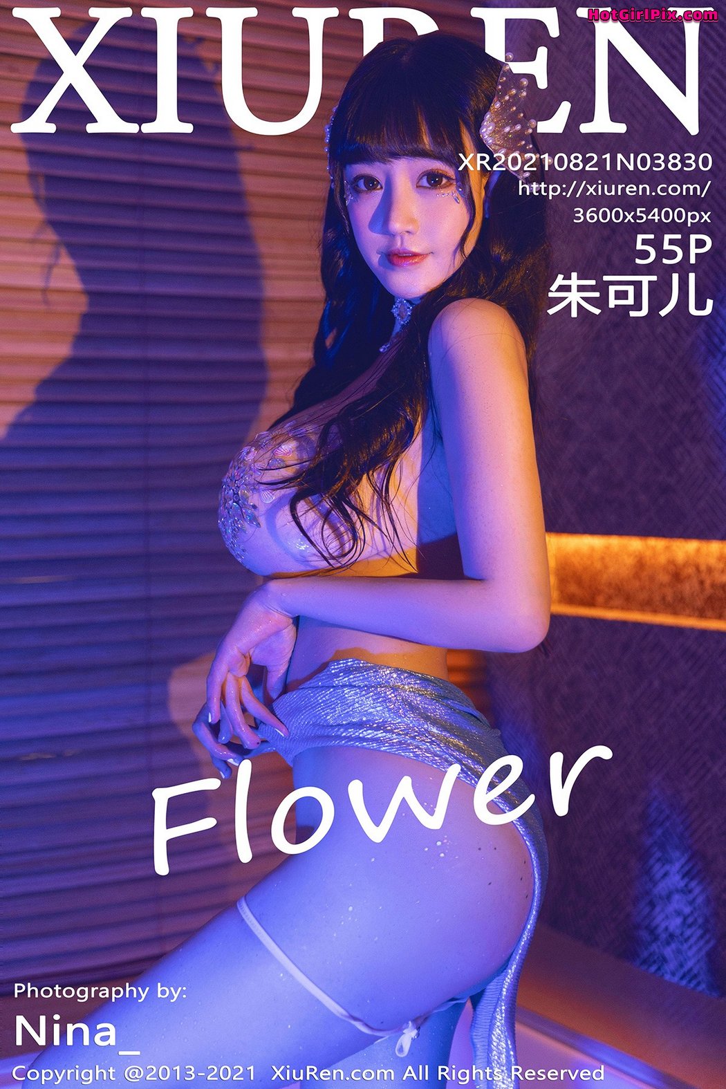[XIUREN] No.3830 Zhu Ke Er 朱可儿Flower Cover Photo
