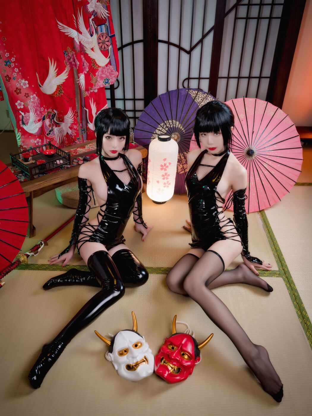 Coser@水淼Aqua Vol.013 清水&水淼 忍者双人 Cover Photo