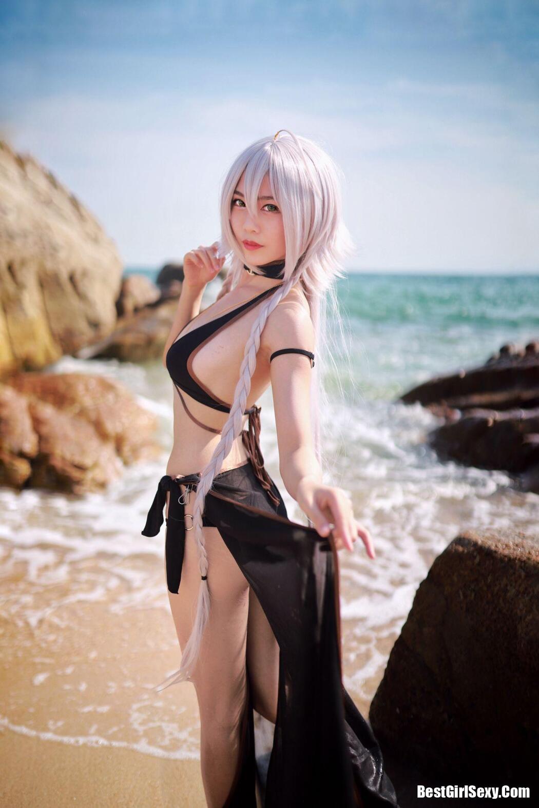 Coser@抖娘-利世 黑贞德泳装