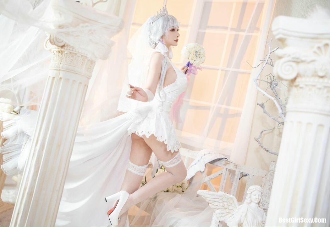 Coser@叉子宝宝 碧蓝光辉 白丝