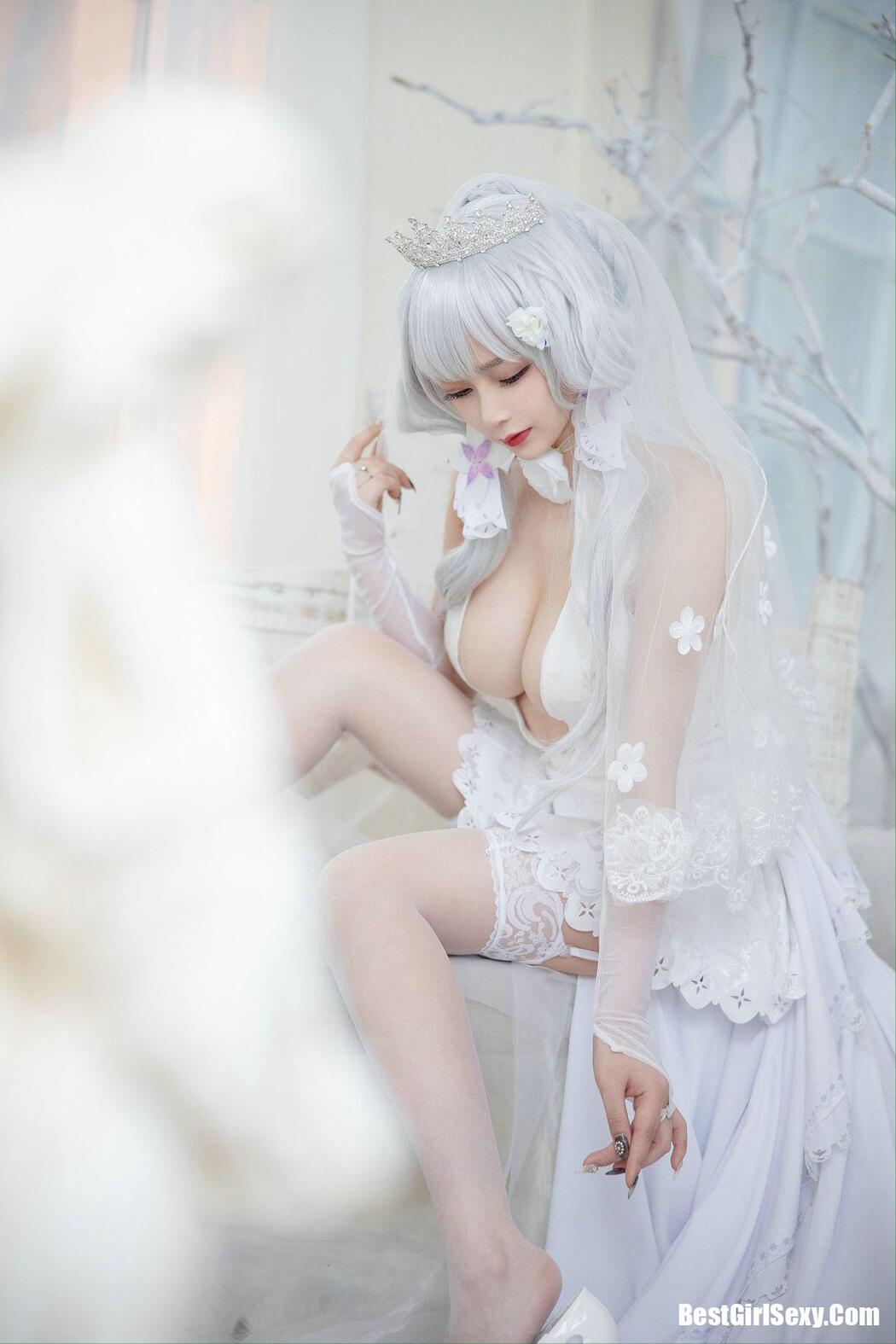 Coser@叉子宝宝 碧蓝光辉 白丝