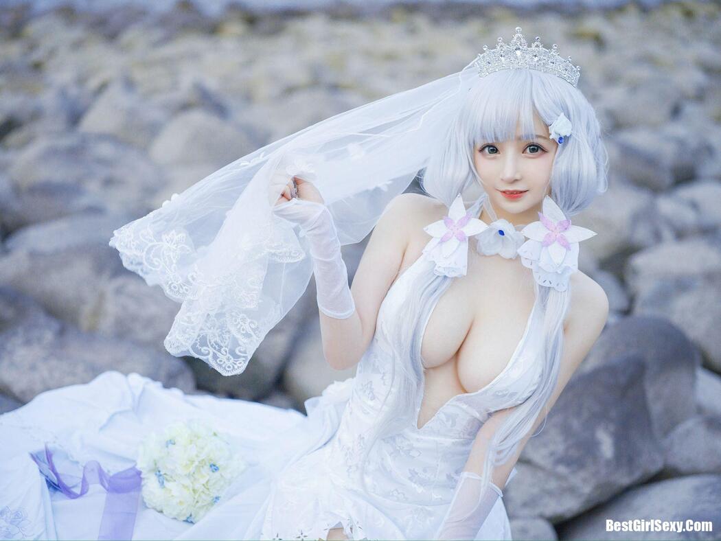 Coser@叉子宝宝 碧蓝光辉 白丝
