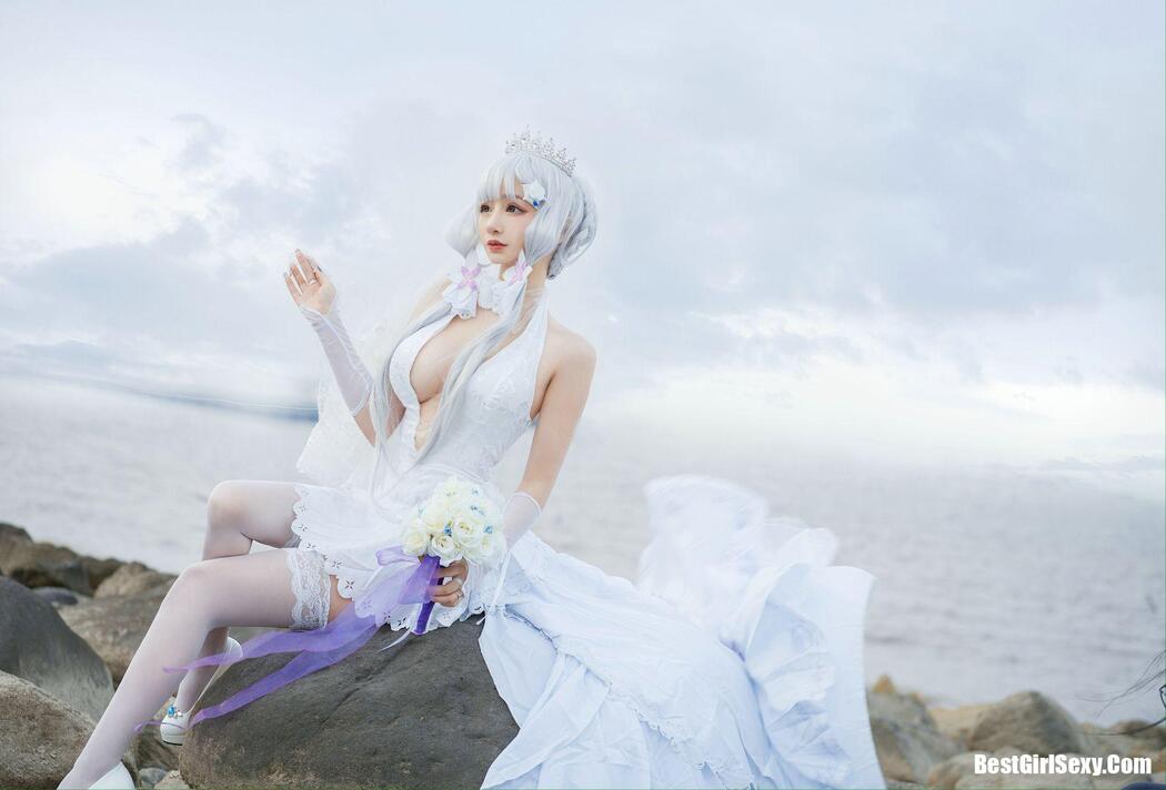 Coser@叉子宝宝 碧蓝光辉 白丝