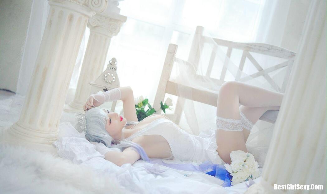 Coser@叉子宝宝 碧蓝光辉 白丝