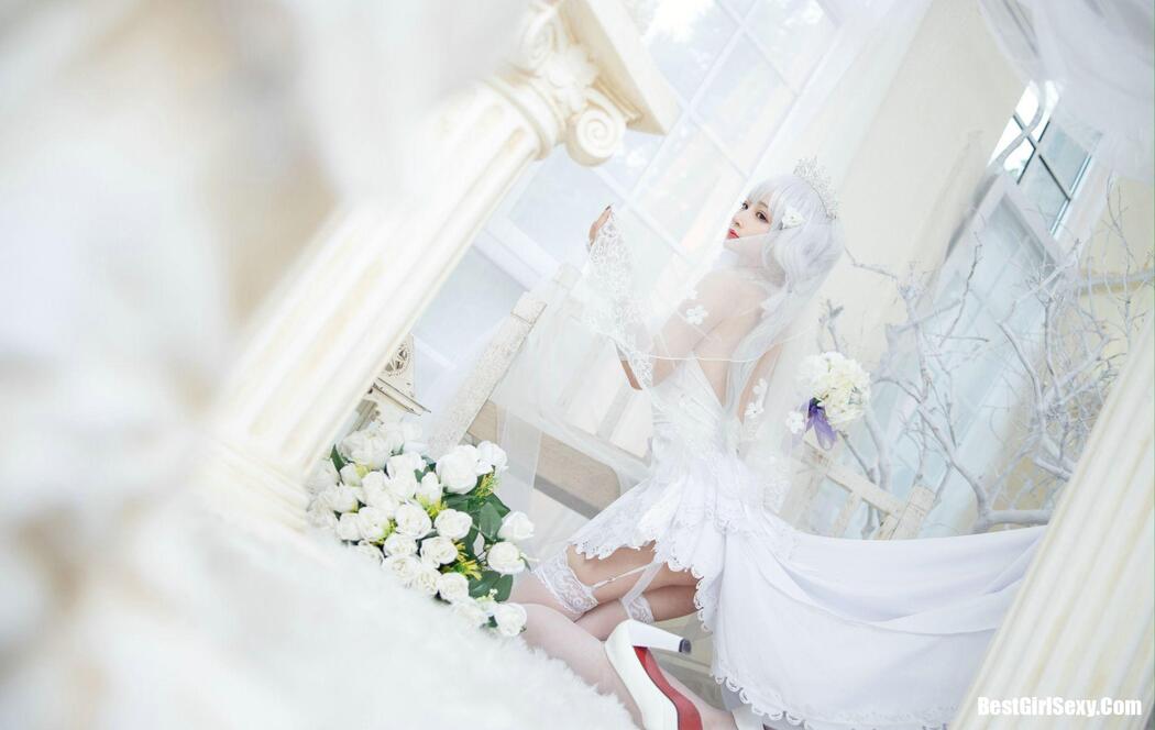 Coser@叉子宝宝 碧蓝光辉 白丝
