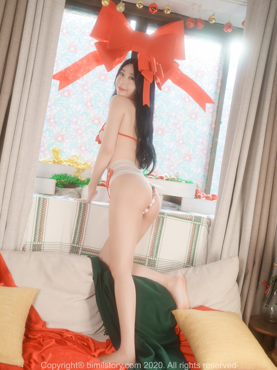 Bimilstory Minjung 민정 – Vol.05 X-mas Special Challenge Beads Panties Santa Girl B