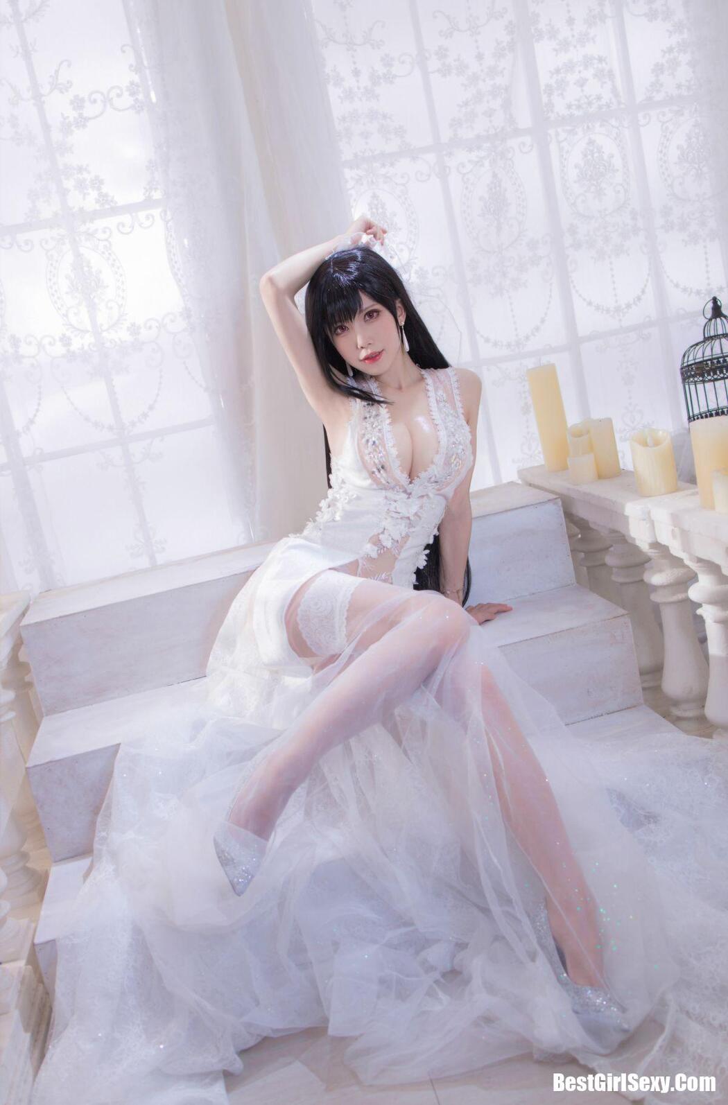 Coser@水淼Aqua Vol.067 婚纱+黑皮蜜蜂
