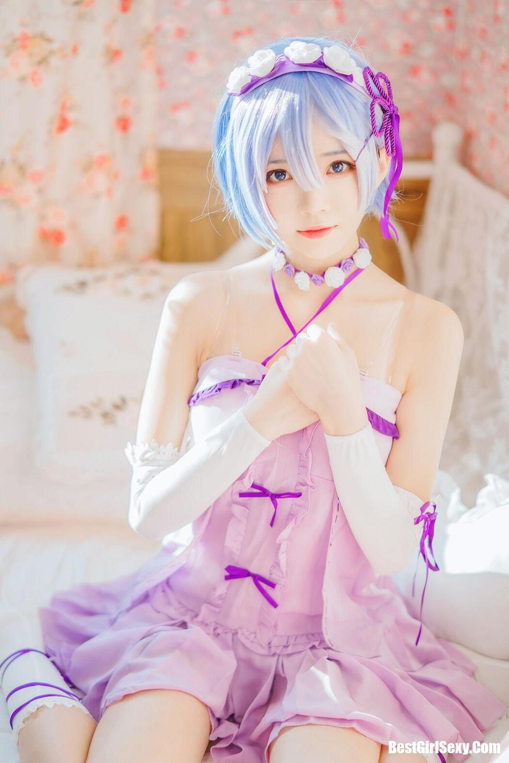 Coser@桜桃喵 Vol.037 蕾姆小睡裙 Cover Photo