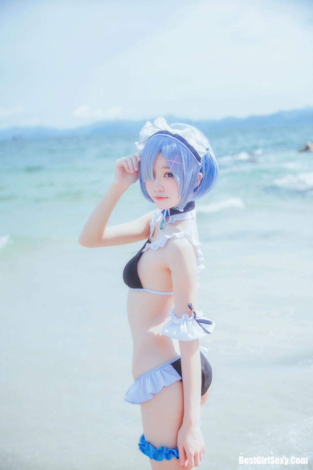 Coser@桜桃喵 Vol.036 蕾姆水着