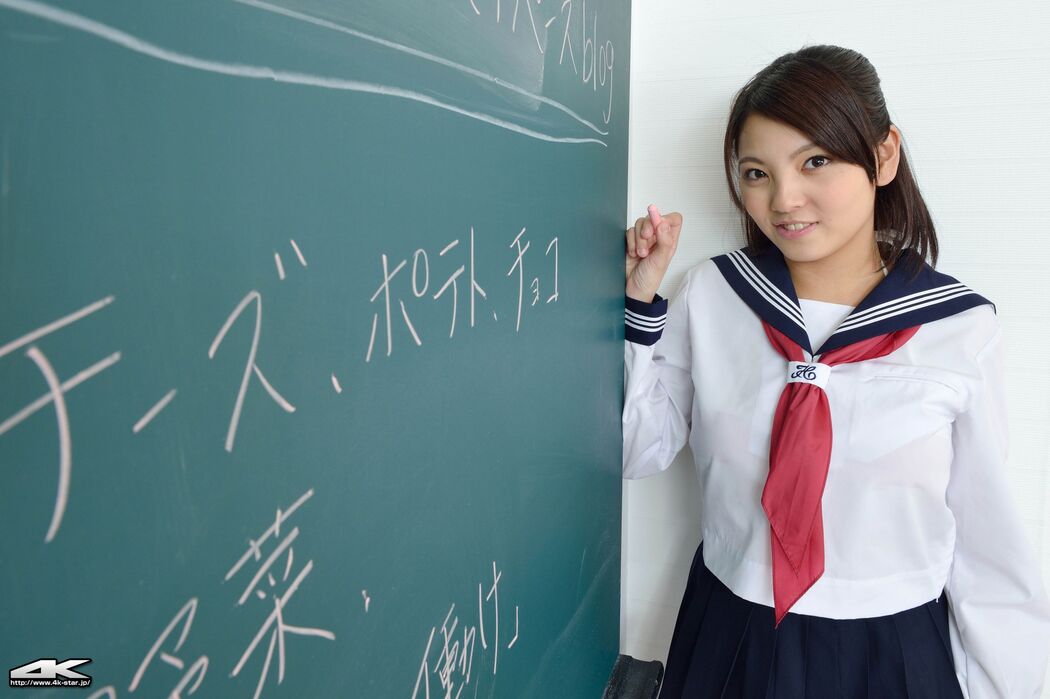 [4K-STAR] NO.00153 Anri Sakura / Anri Sakura School Girl Classroom School Uniform Cover Photo