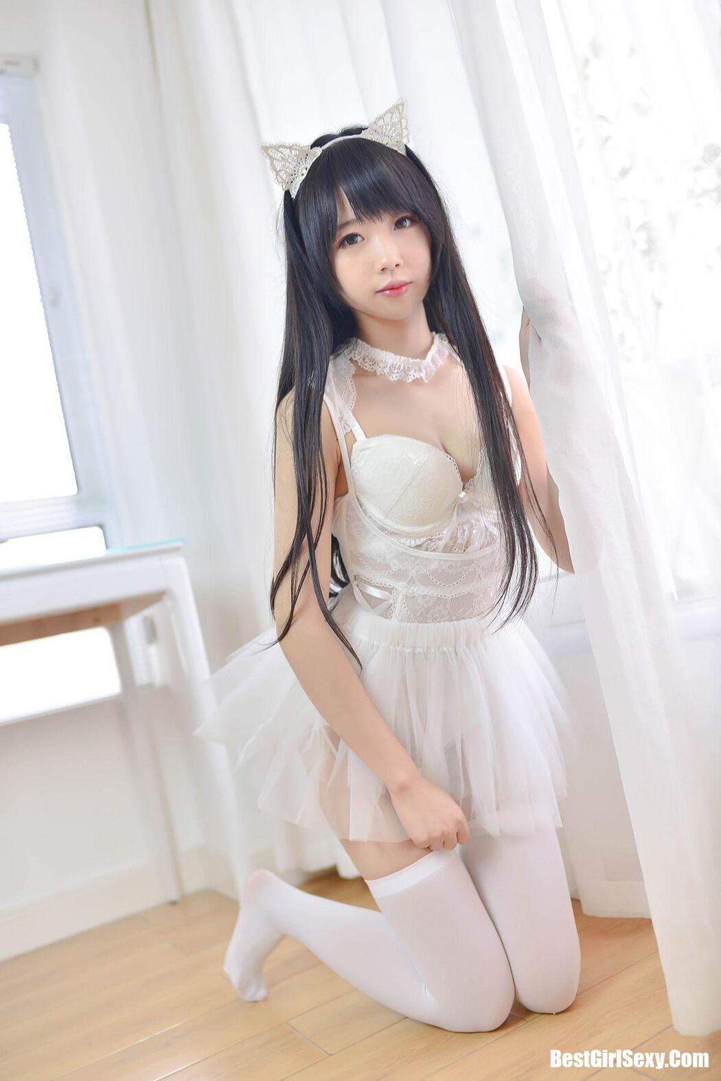 Coser@雪琪SAMA Vol.002 猫系少女白猫 Cover Photo