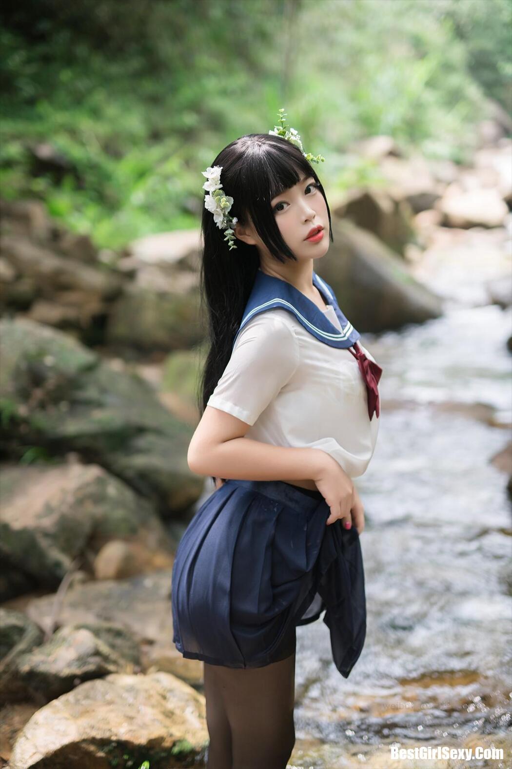 Coser@白烨 Vol.013 湿身JK水下版 Cover Photo