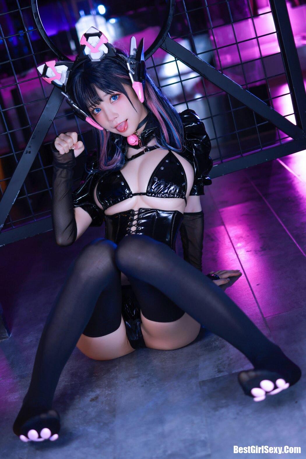 Coser@水淼aqua Vol.101 猫咪女郎 粉红猫猫