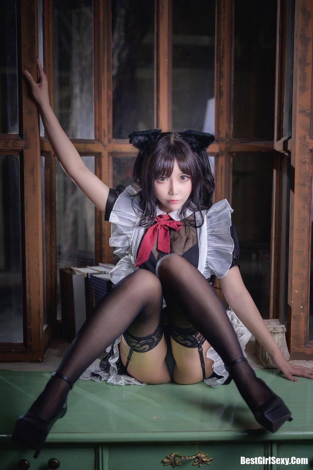 Coser@抱走莫子aa Vol.026 黑絲貓咪小女仆