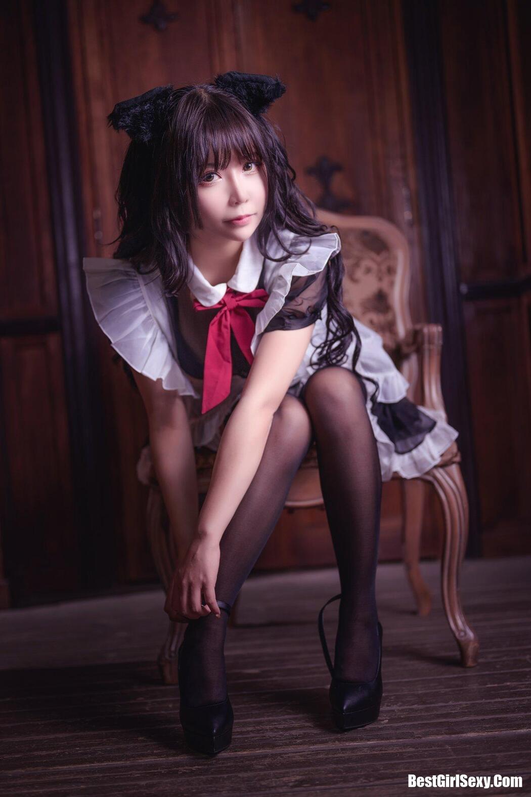 Coser@抱走莫子aa Vol.026 黑絲貓咪小女仆