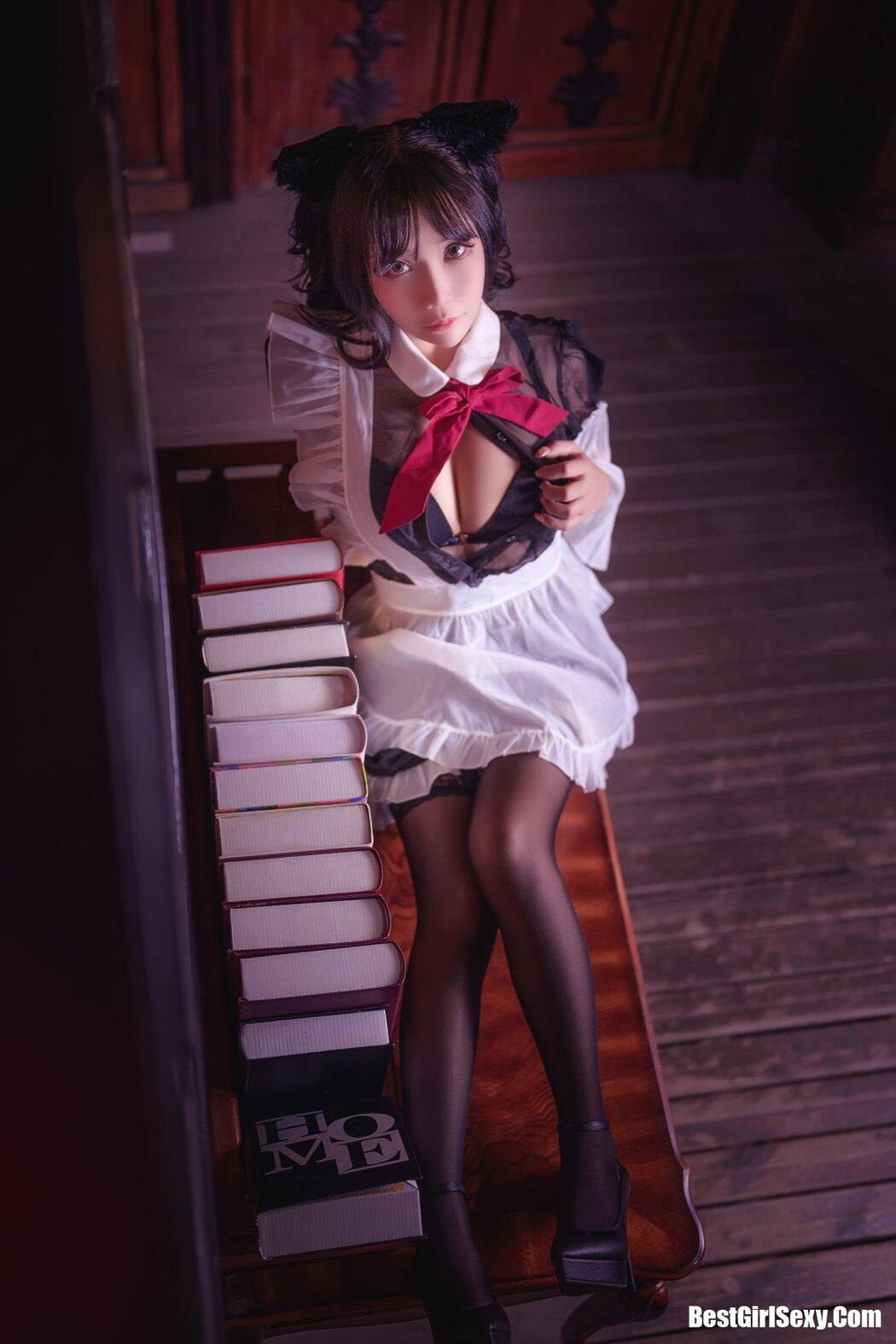 Coser@抱走莫子aa Vol.026 黑絲貓咪小女仆