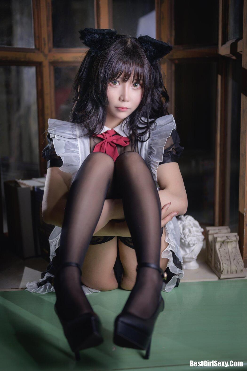 Coser@抱走莫子aa Vol.026 黑絲貓咪小女仆