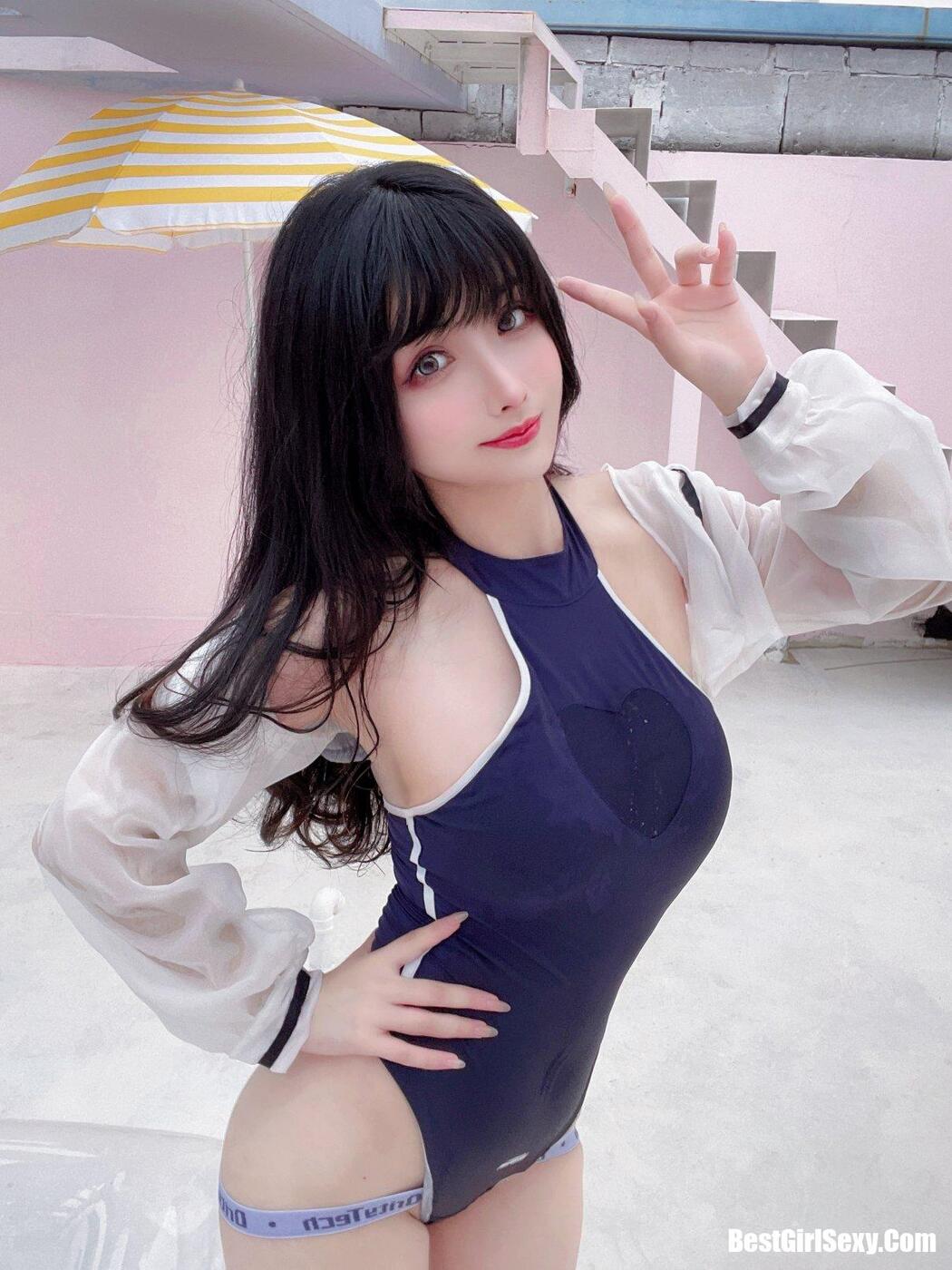Coser@rioko凉凉子 Vol.072 天台竞泳