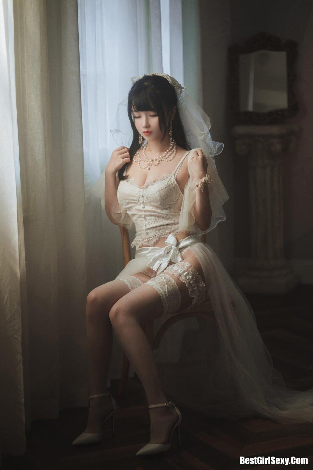 Coser@rioko凉凉子 Vol.073 透明婚纱