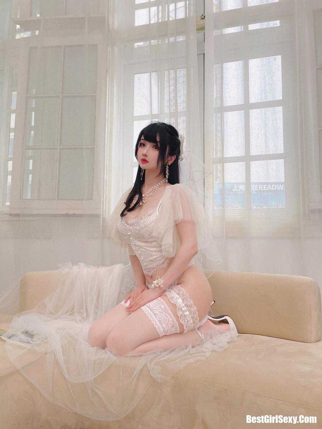Coser@rioko凉凉子 Vol.073 透明婚纱