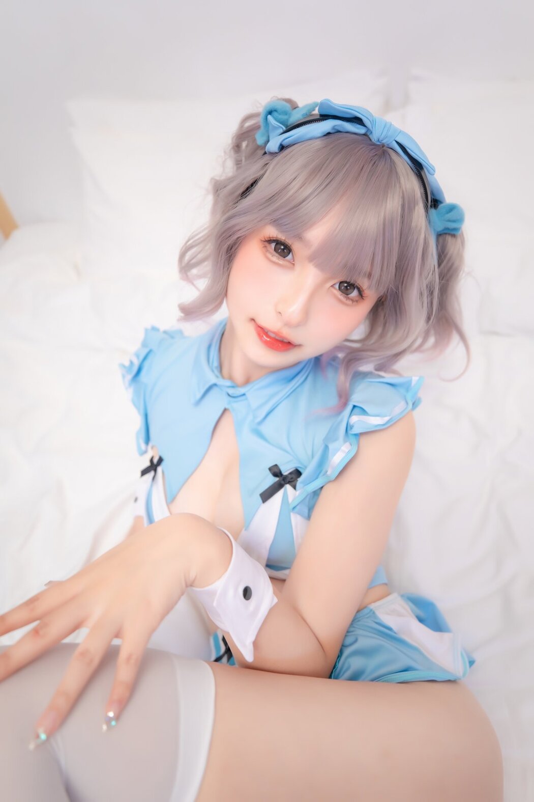 Coser@神楽坂真冬 Vol.077 蓝调女仆