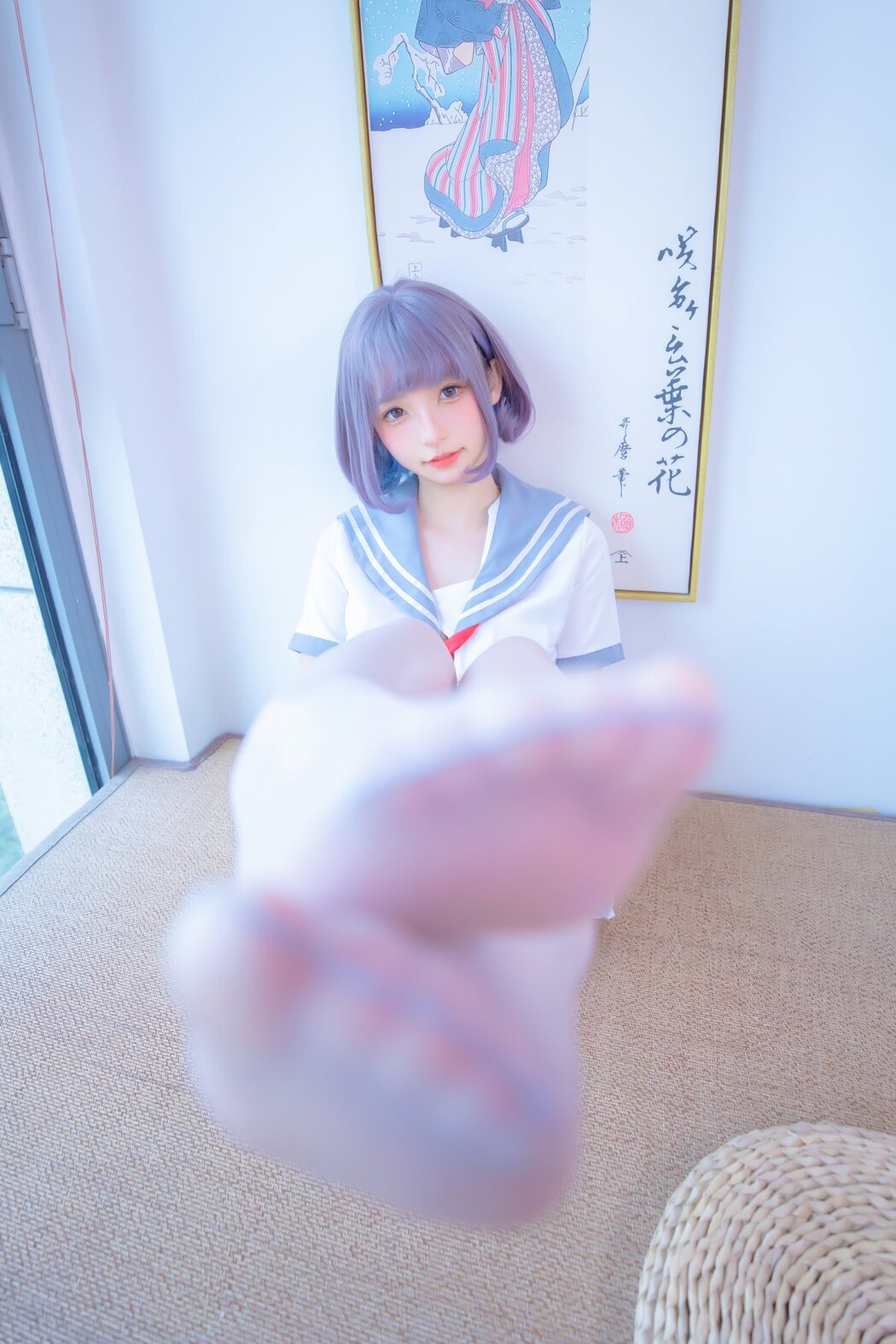 Coser@神楽坂真冬 Vol.080 灰丝吊带JK