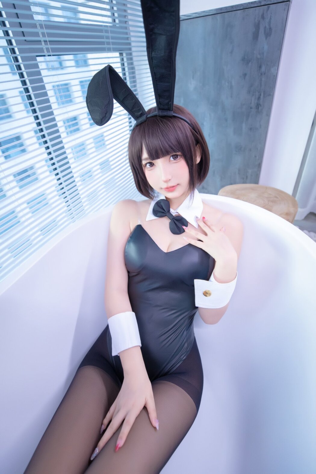 Coser@神楽坂真冬 Vol.077 兔女郎与钢管 B