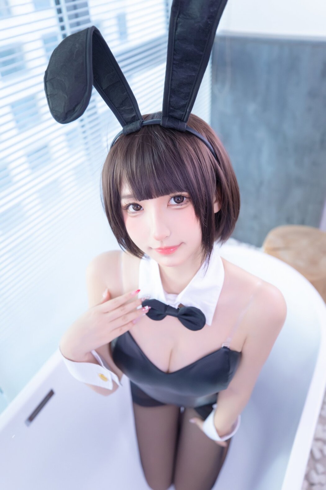 Coser@神楽坂真冬 Vol.077 兔女郎与钢管 B