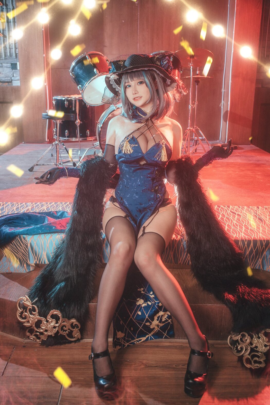 Coser@仙九Airi Vol.003 柴郡旗袍