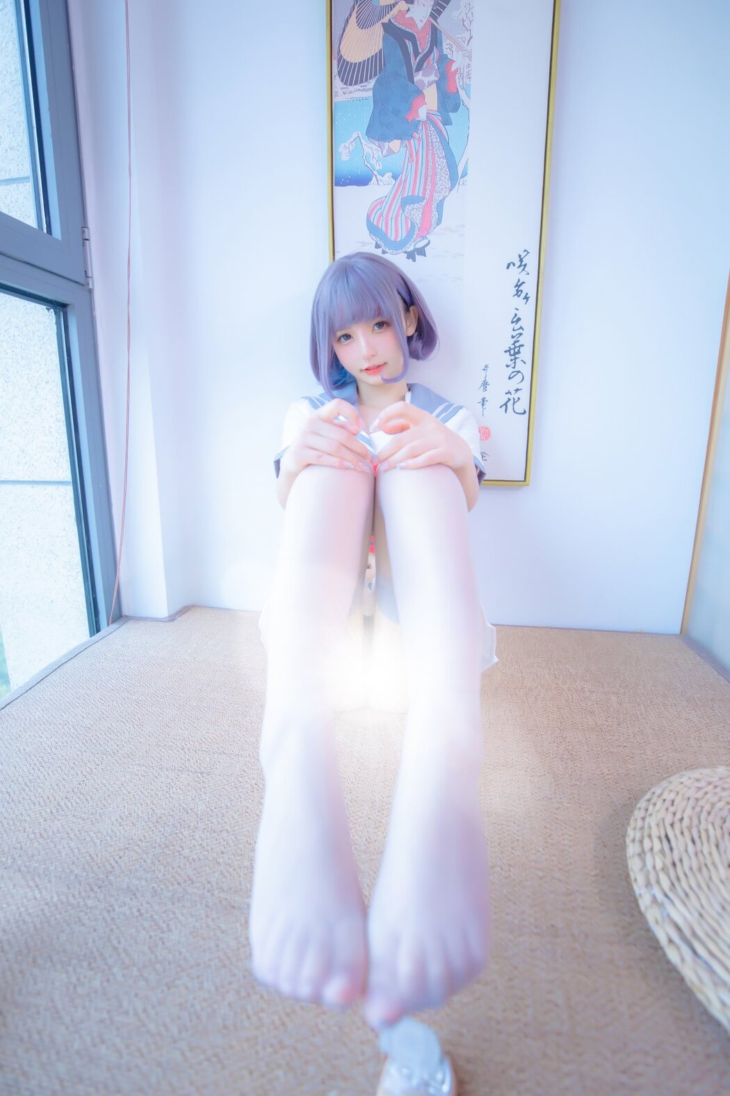 Coser@神楽坂真冬 Vol.080 灰丝吊带JK