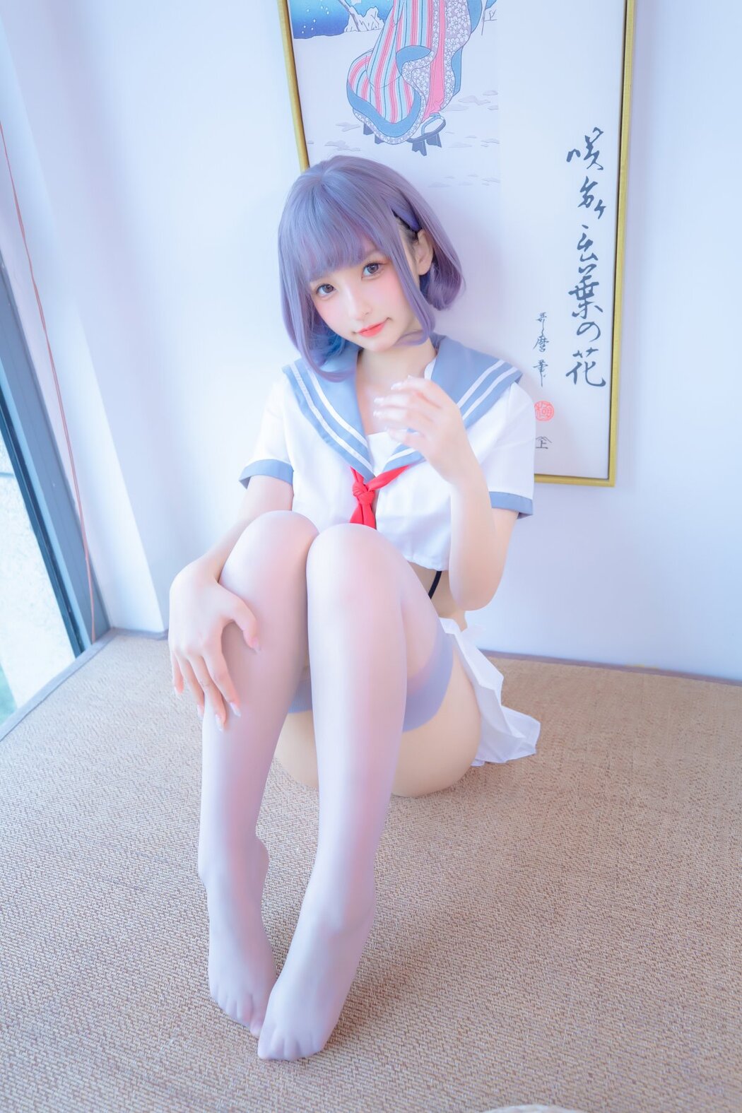 Coser@神楽坂真冬 Vol.080 灰丝吊带JK