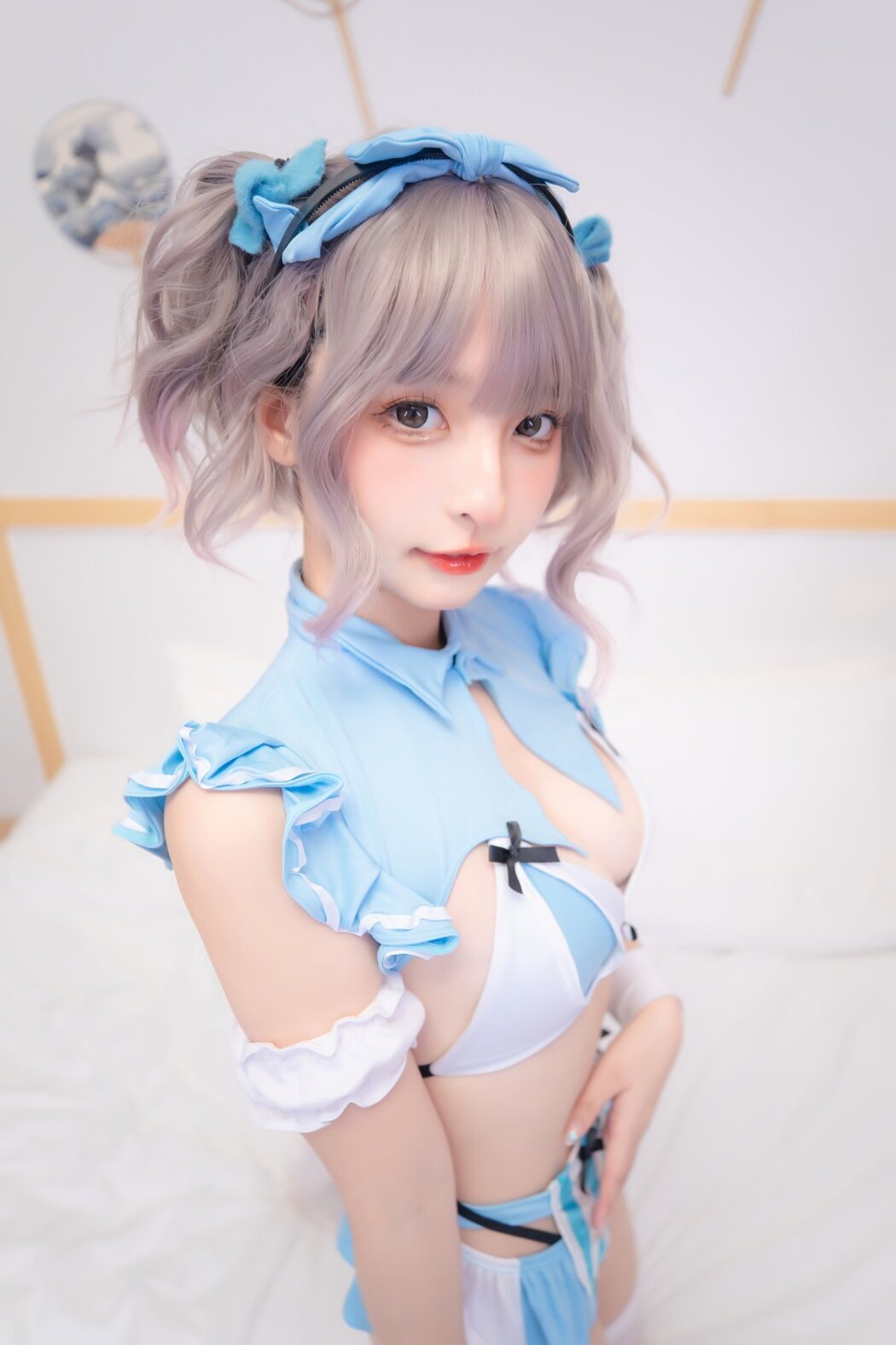Coser@神楽坂真冬 Vol.077 蓝调女仆