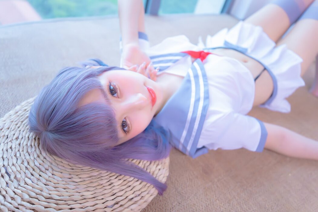 Coser@神楽坂真冬 Vol.080 灰丝吊带JK