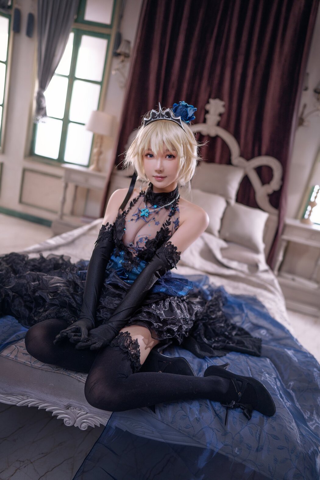 Coser@阿包也是兔娘 Vol.031 贞德婚纱
