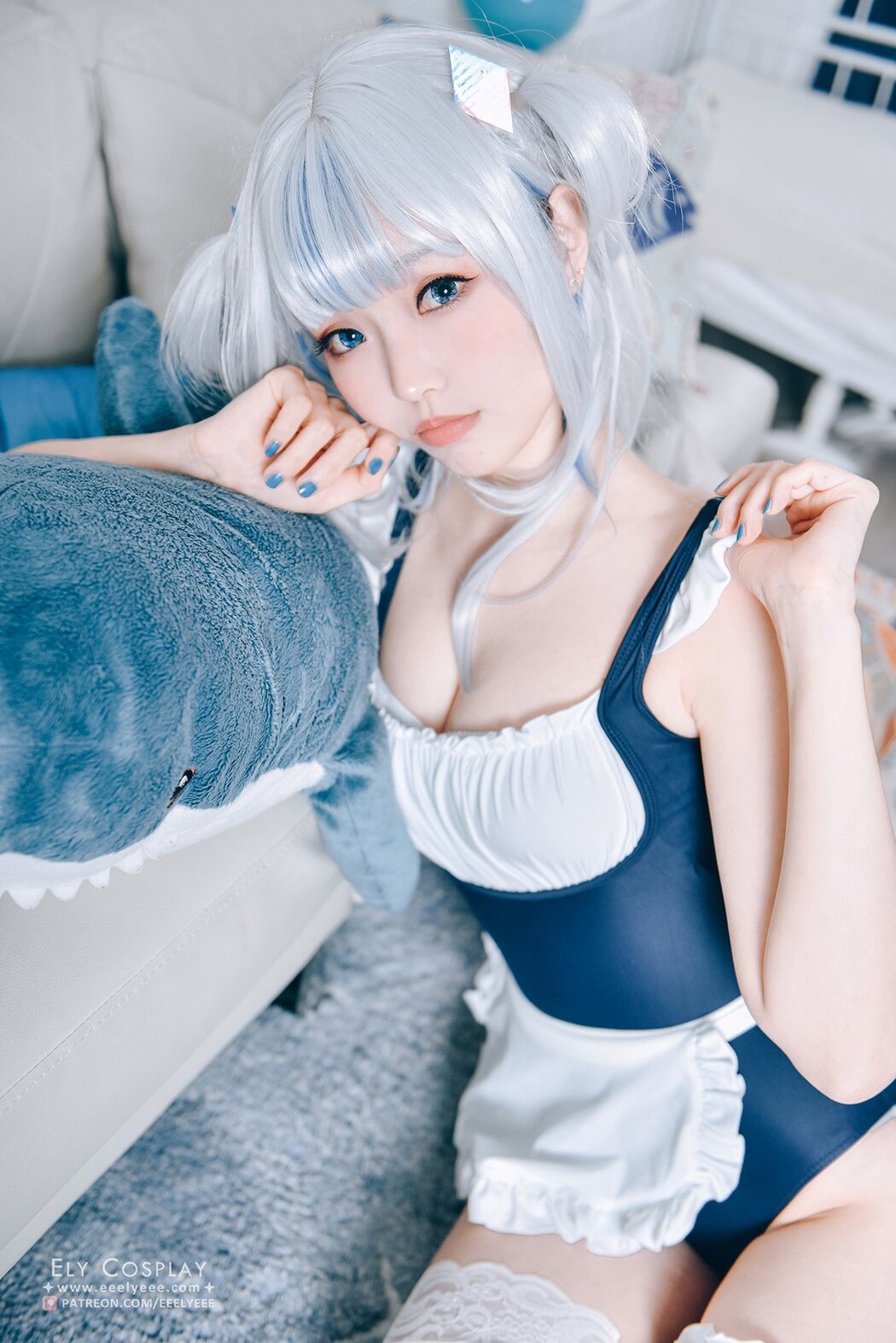 Coser@Ely Vol.045 Gura Swimsuit Cover Photo