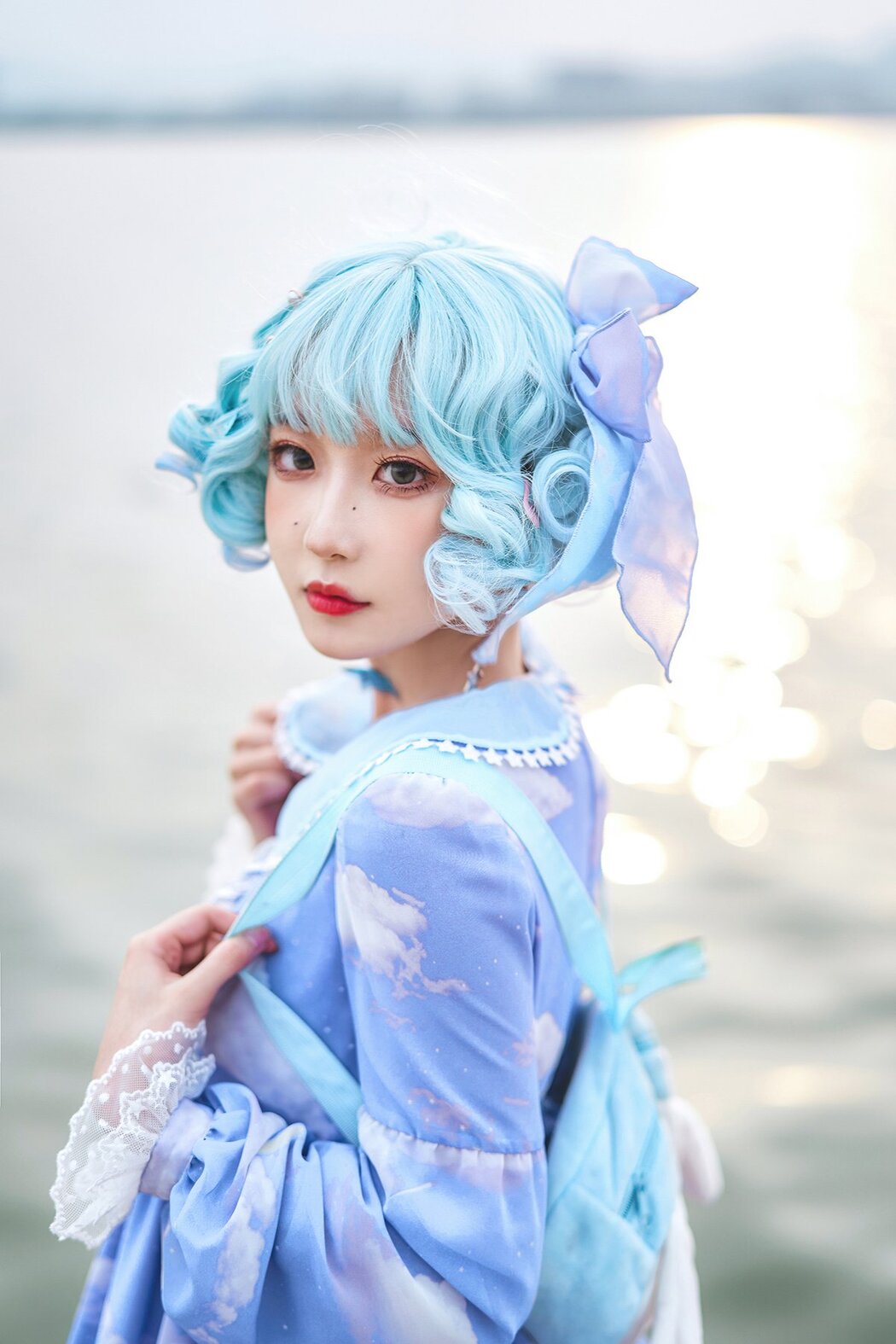 Coser@阿包也是兔娘 Vol.016 lolita蓝裙 Cover Photo