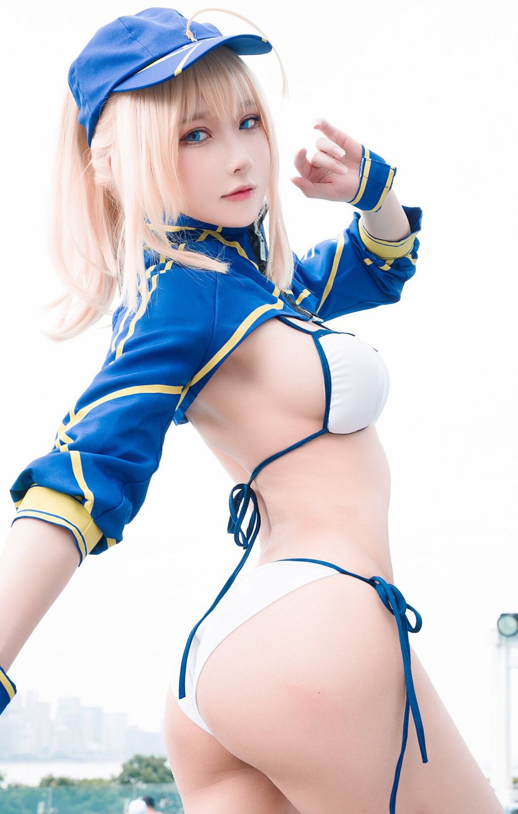 Coser@阿包也是兔娘 Vol.024 谜之女主角X毛水着