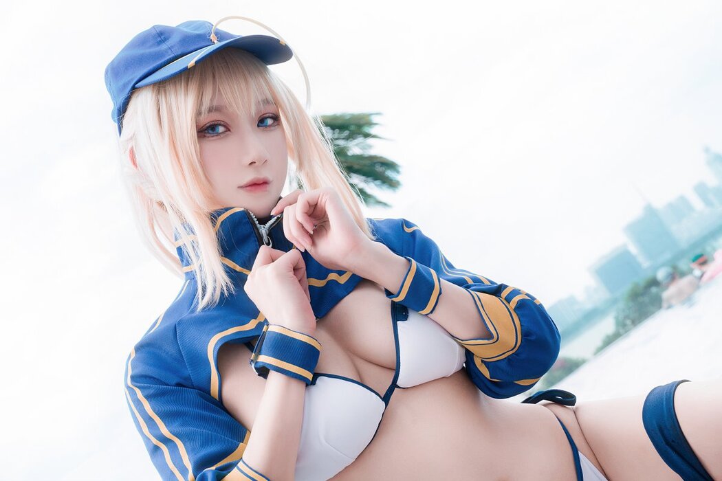 Coser@阿包也是兔娘 Vol.024 谜之女主角X毛水着