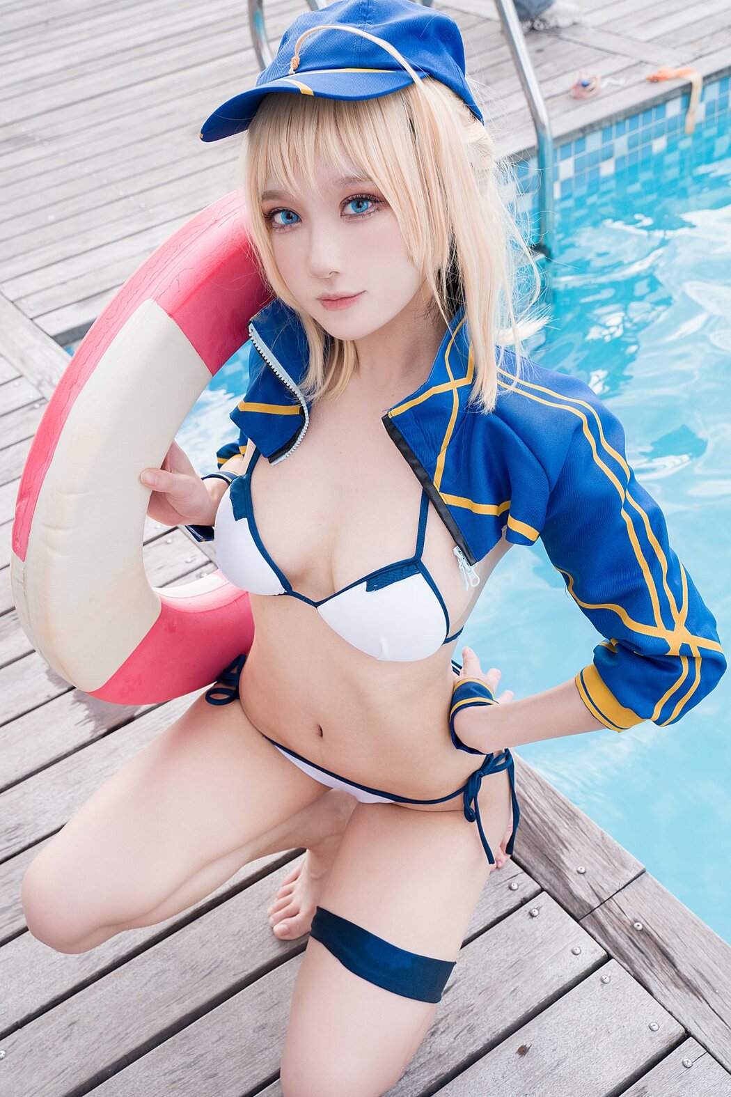 Coser@阿包也是兔娘 Vol.024 谜之女主角X毛水着