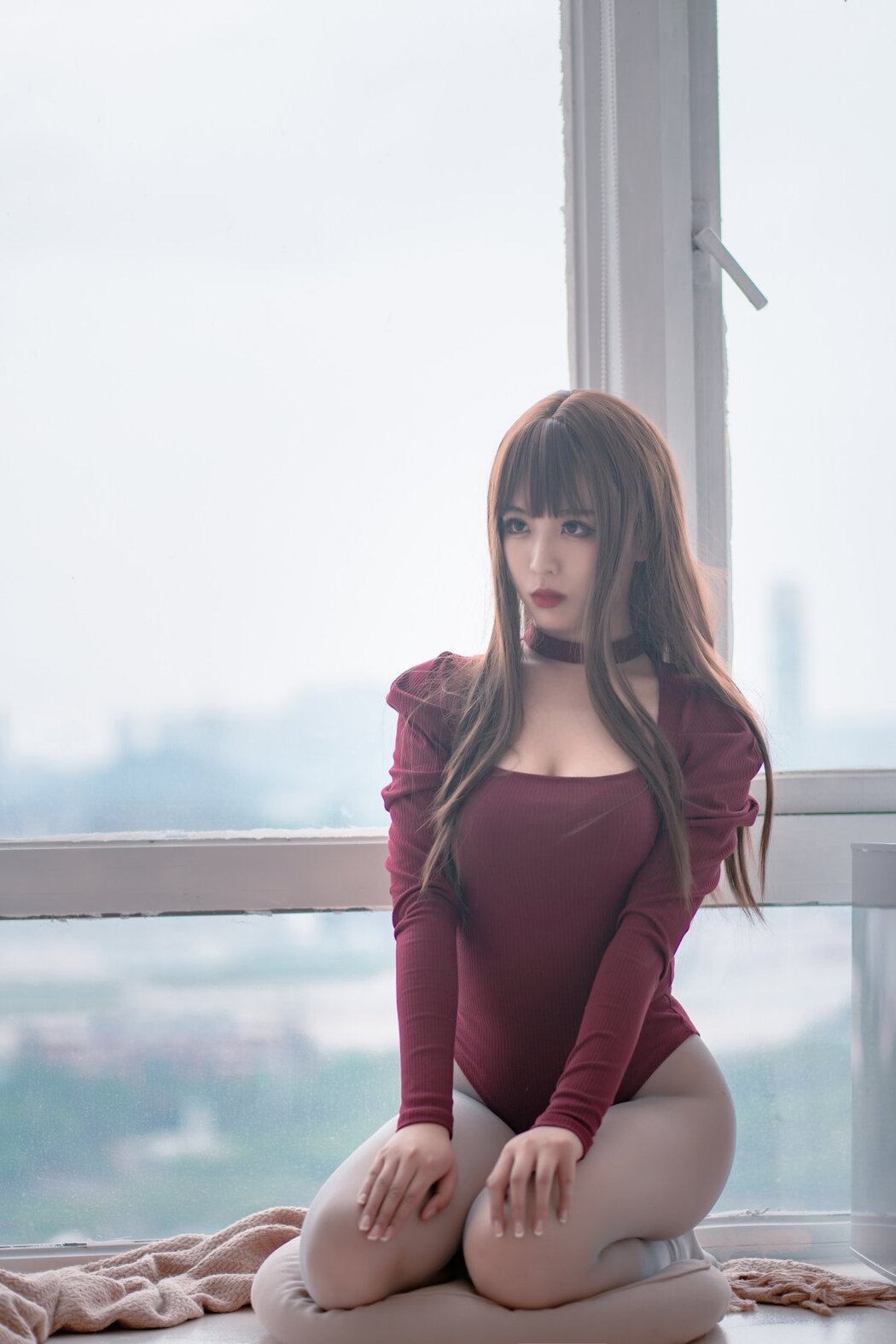 Coser@轩萧学姐 Vol.007 灰色五指袜