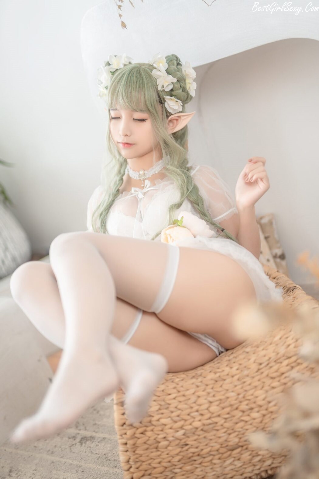Coser@蠢沫沫 Vol.121 尖耳国度 绿精灵