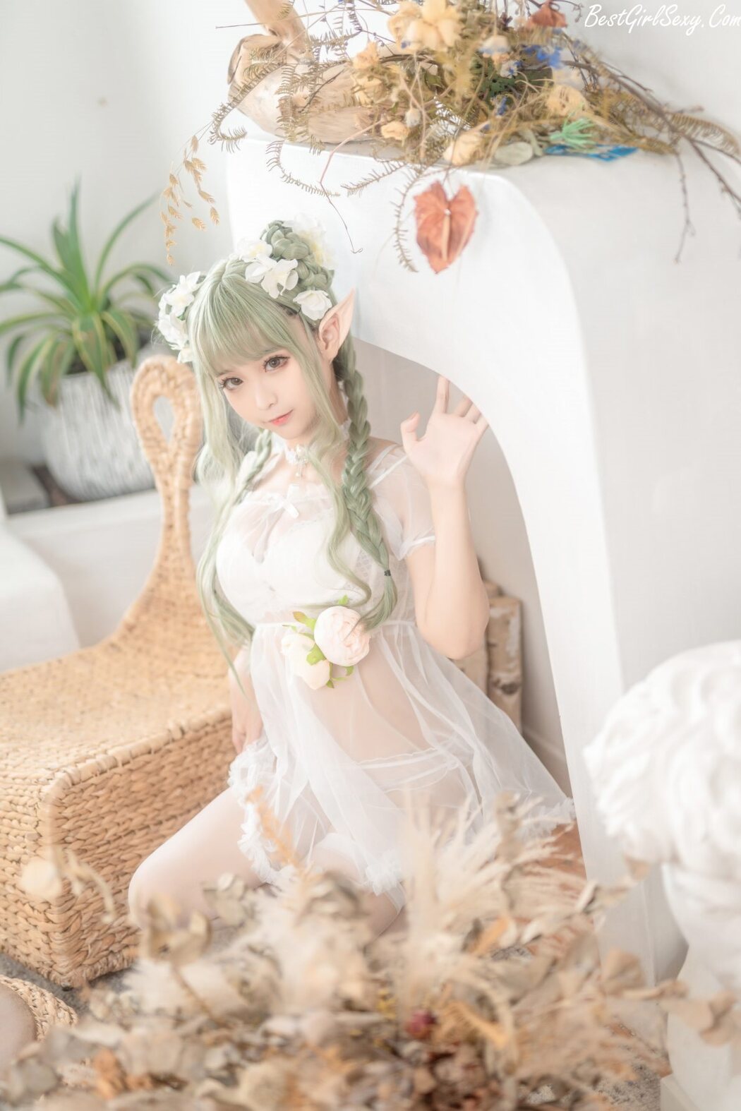 Coser@蠢沫沫 Vol.121 尖耳国度 绿精灵