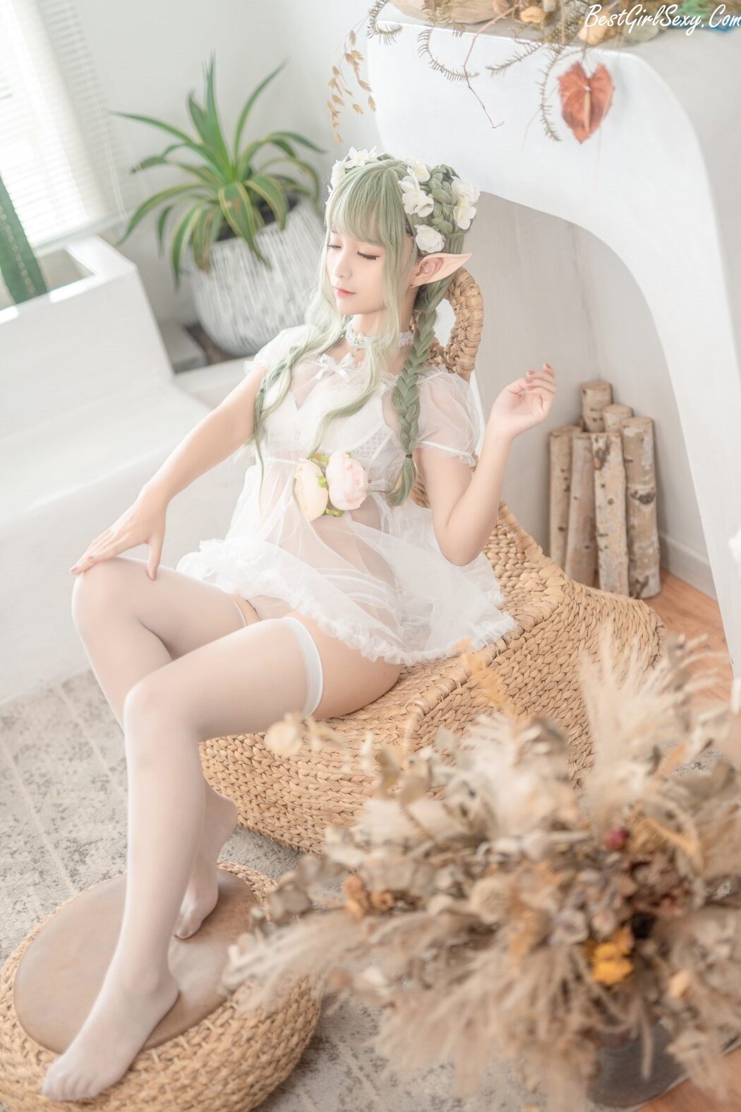 Coser@蠢沫沫 Vol.121 尖耳国度 绿精灵
