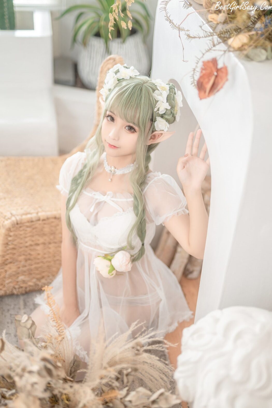 Coser@蠢沫沫 Vol.121 尖耳国度 绿精灵