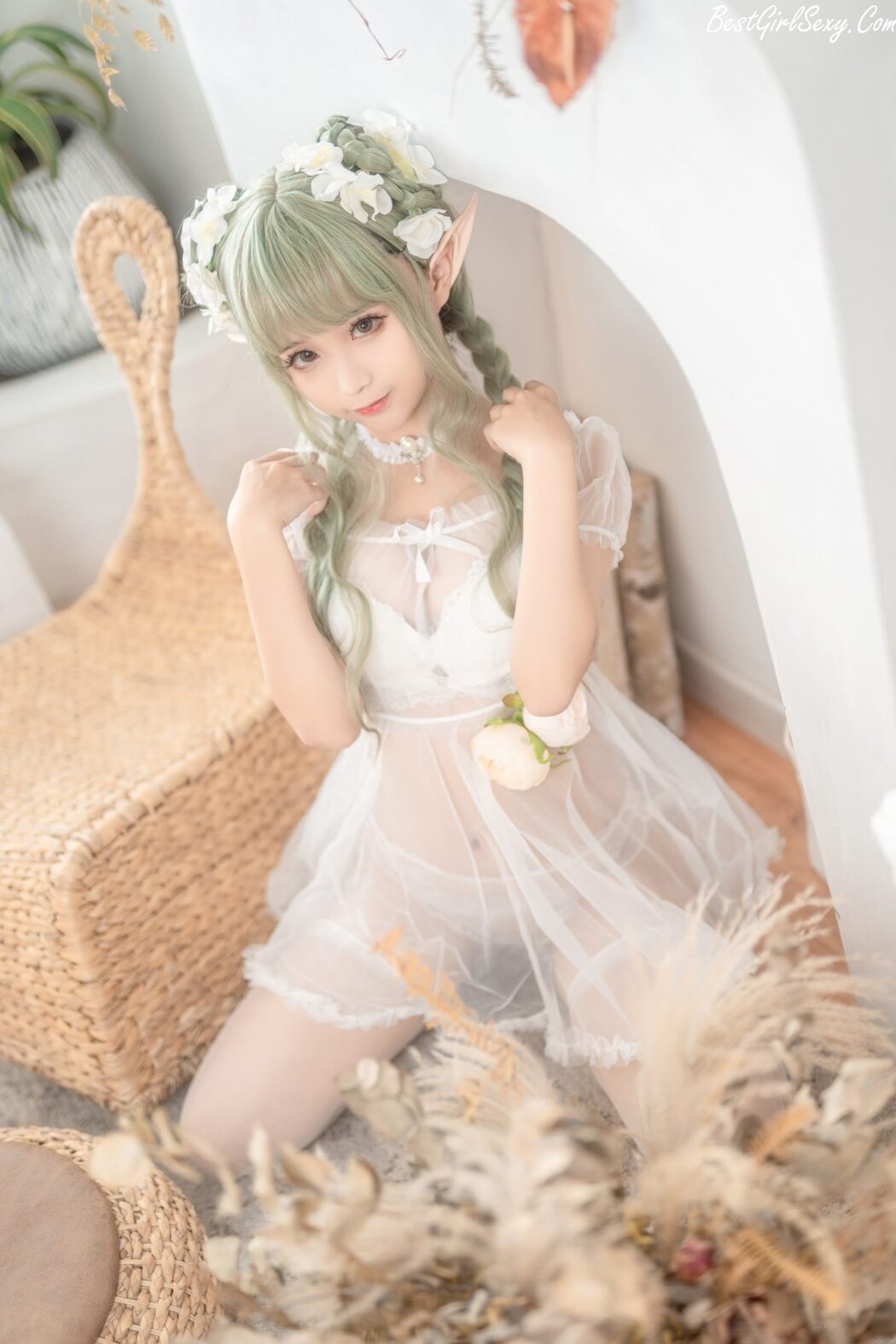 Coser@蠢沫沫 Vol.121 尖耳国度 绿精灵