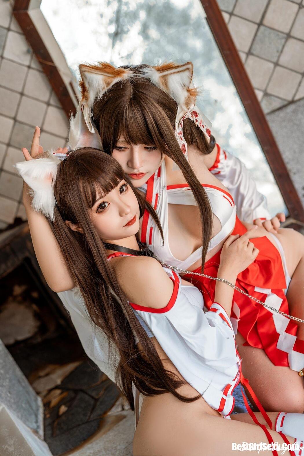 Coser@蠢沫沫&一笑芳香沁 Vol.108 双人狐