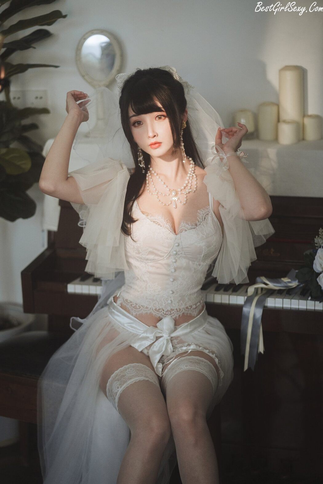 Coser@rioko凉凉子 Vol.069 透明婚纱